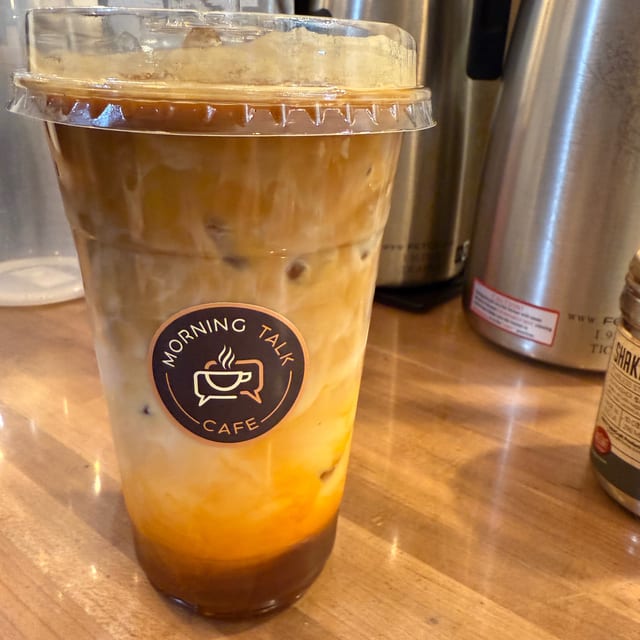 Black tie 16oz Iced.